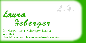 laura heberger business card
